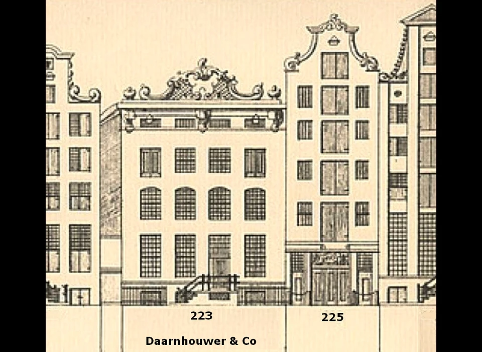 Herengracht 223-225 (Caspar Philips, 1768)
